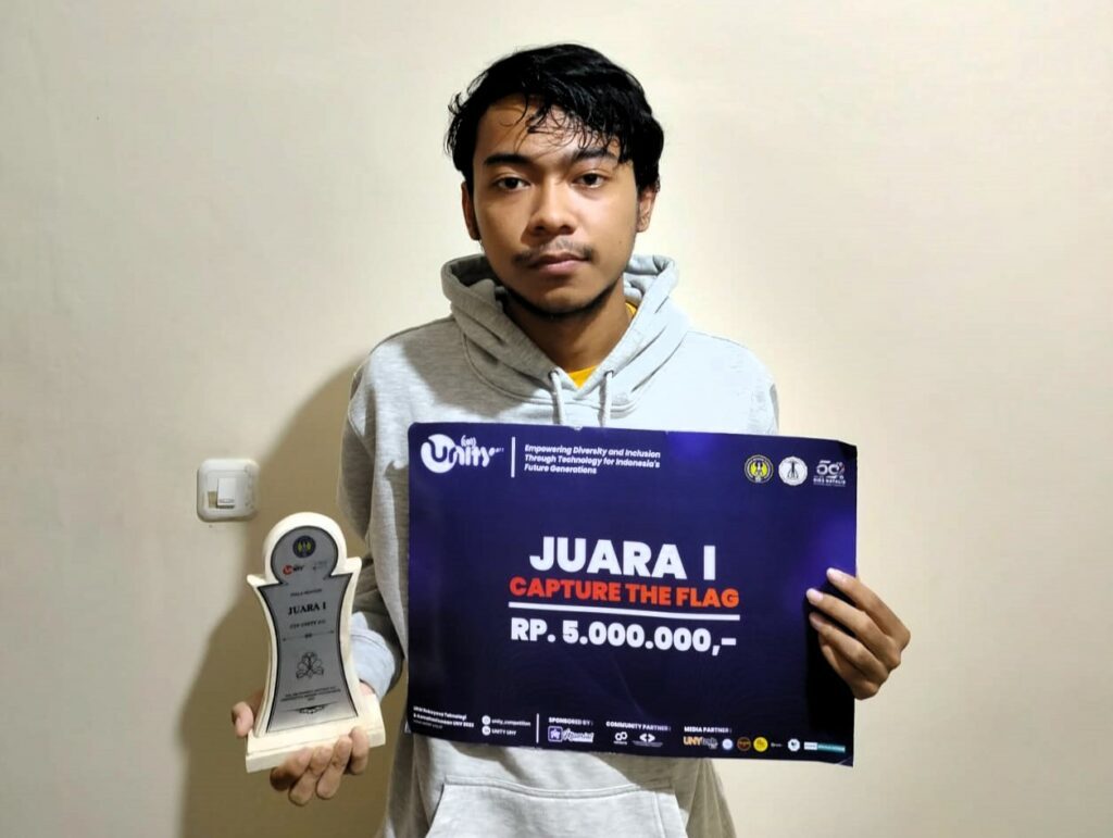 Mahasiswa DTI ITS Juara 1 Capture The Flag CTF UNITY 11 2023 Tingkat