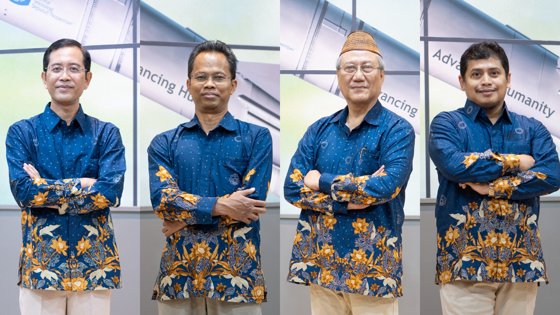 (dari kiri) Prof Ir I Nyoman Pujawan MEng PhD, Prof Tohari Ahmad SKom MIT PhD,  Prof Drs Ec Ir Riyanarto Sarno MSc PhD, dan Prof Adi Setyo Purnomo SSi MSc PhD dari ITS yang masuk Top 2% Scientist in the World 2024