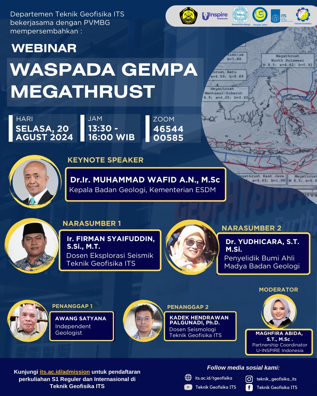 Webinar Waspada Gempa Megathrust Departemen Teknik Geofisika