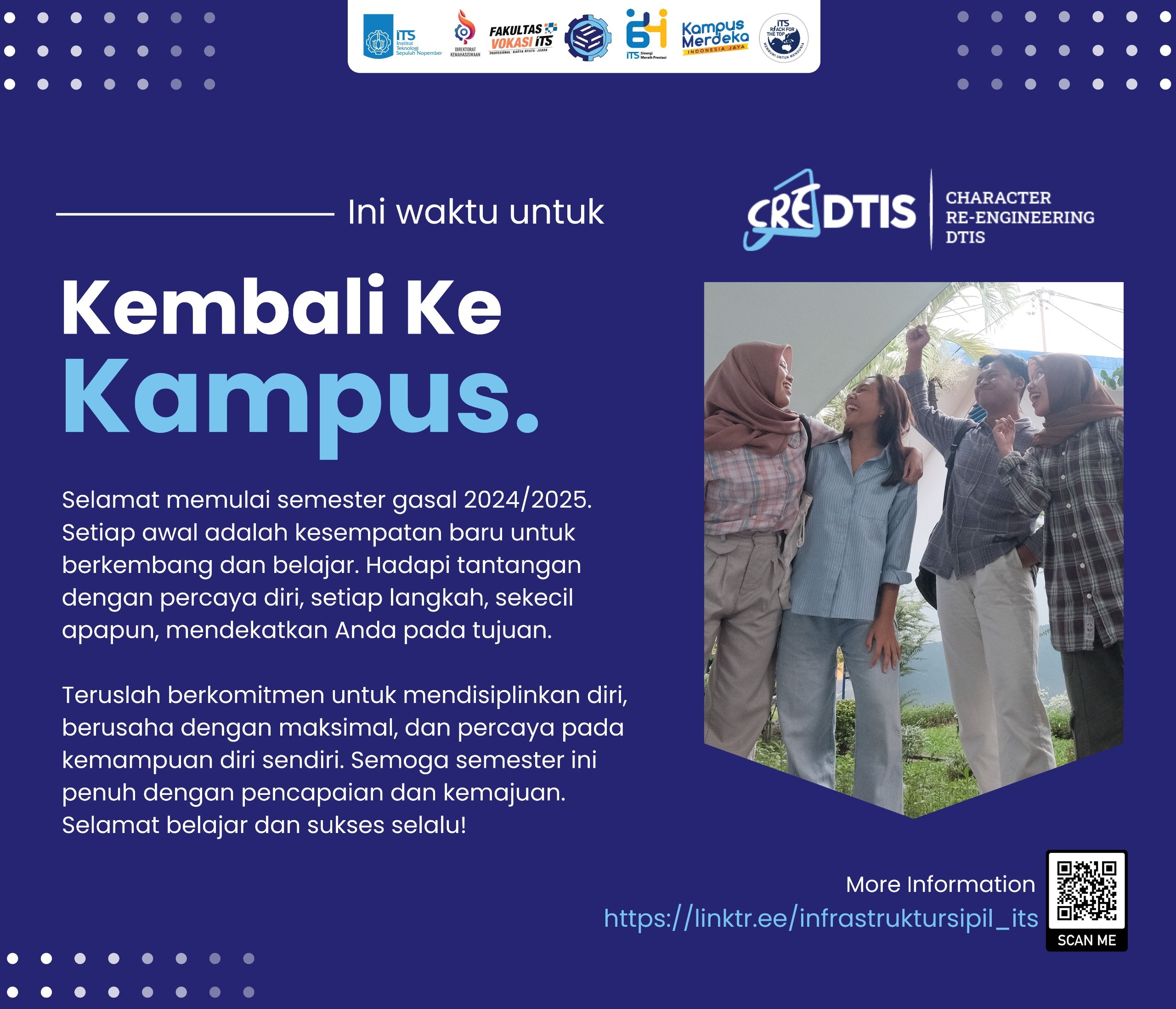 Ini Waktu Untuk Kembali Ke Kampus Departemen Teknik Infrastruktur Sipil