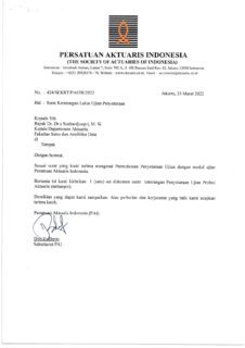 Mahasiswa Departemen Aktuaria ITS Yang Telah Lulus Ujian PAI ...