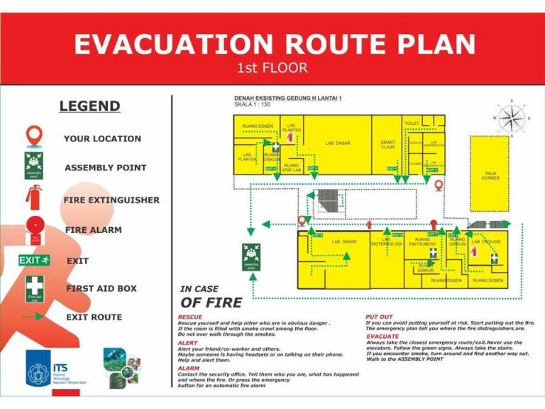 Emergency Evacuation Routes - Departemen Biologi