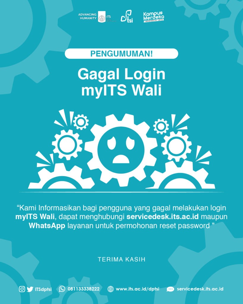 Mengatasi Sulit Login MyITS Wali - DPTSI