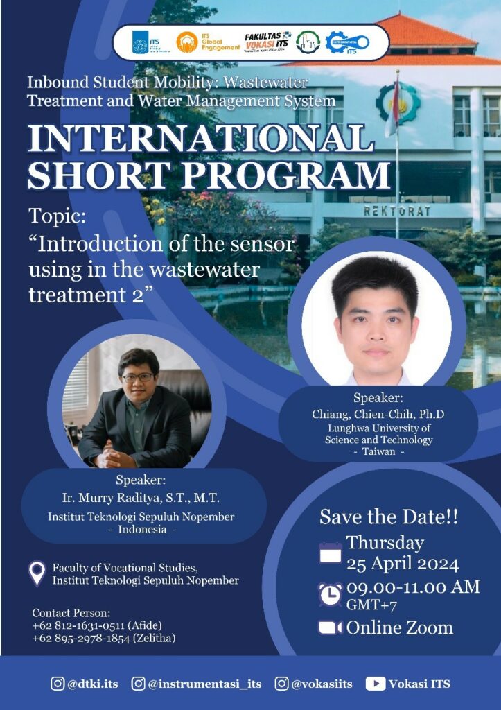 Internasional Short Program : Introduction of the sensor using in the waste watertreatment 2