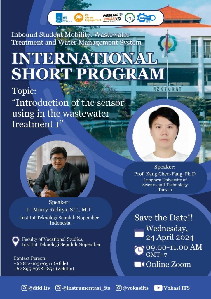 Internasional Short Program : Introduction of the sensor using in the waste watertreatment 1