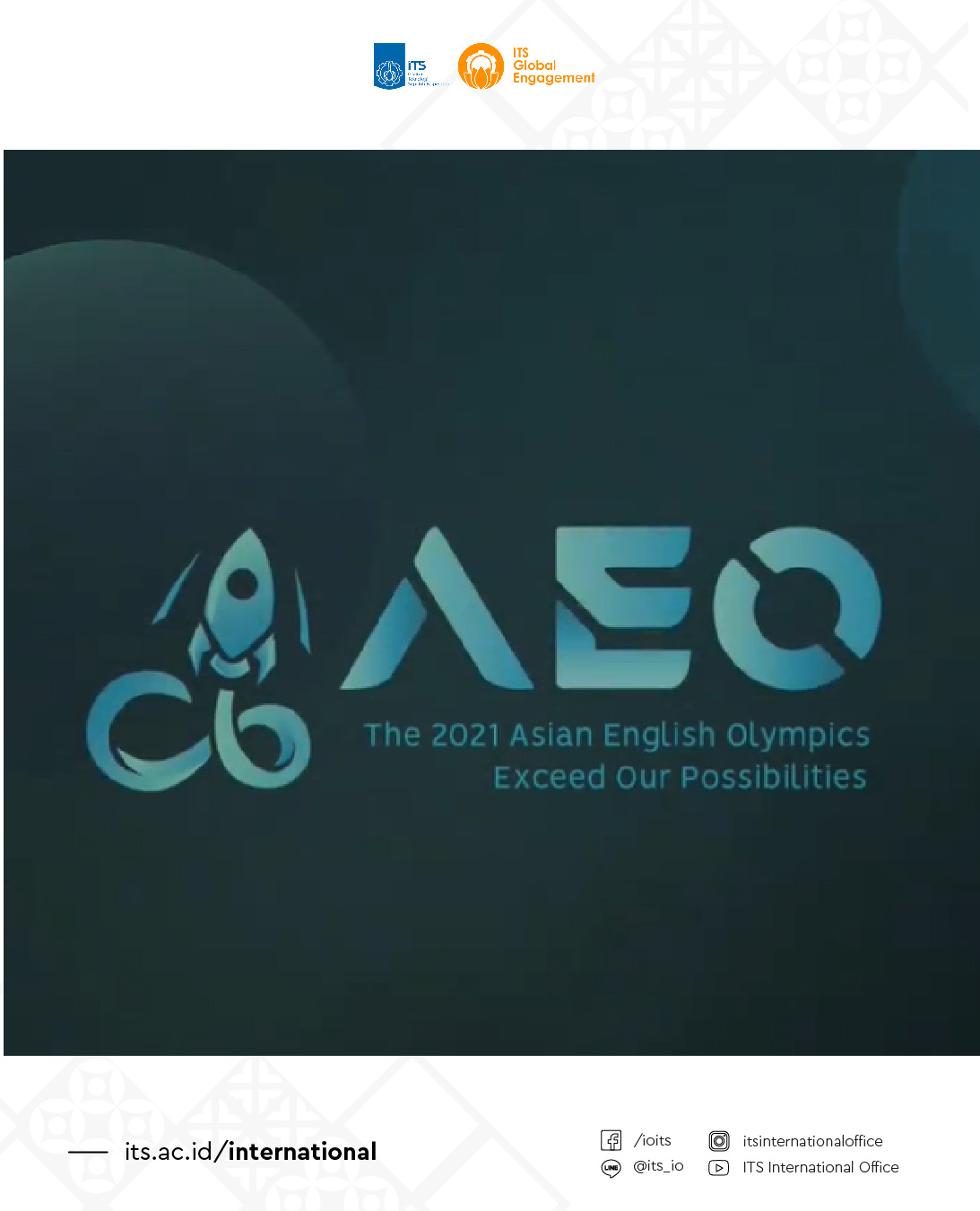 The 2021 Asian English Olympics 2 ITS Global Engagement