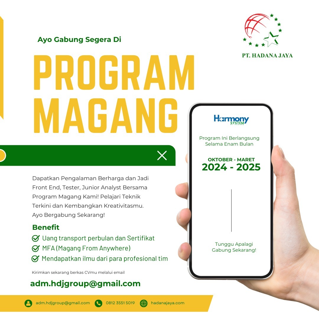 Program Magang PT Hadana Jaya