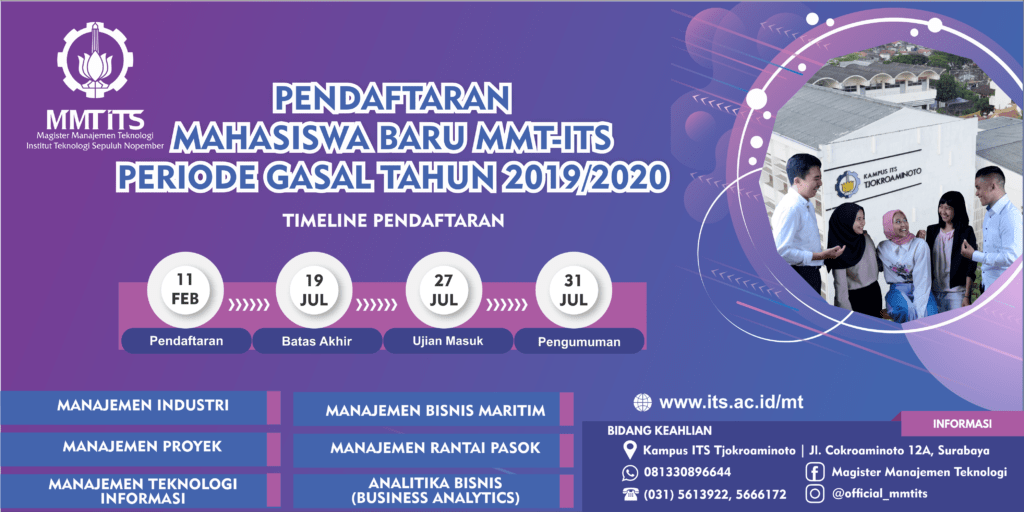 Pendaftaran Mahasiswa Baru Gasal 2019/2020 - Inovasi Sistem Dan Teknologi