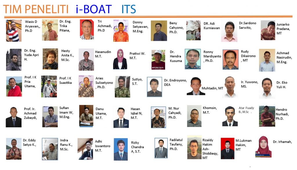 Jajaran Tim Peneliti i-Boat Institut Teknologi Sepuluh Nopember