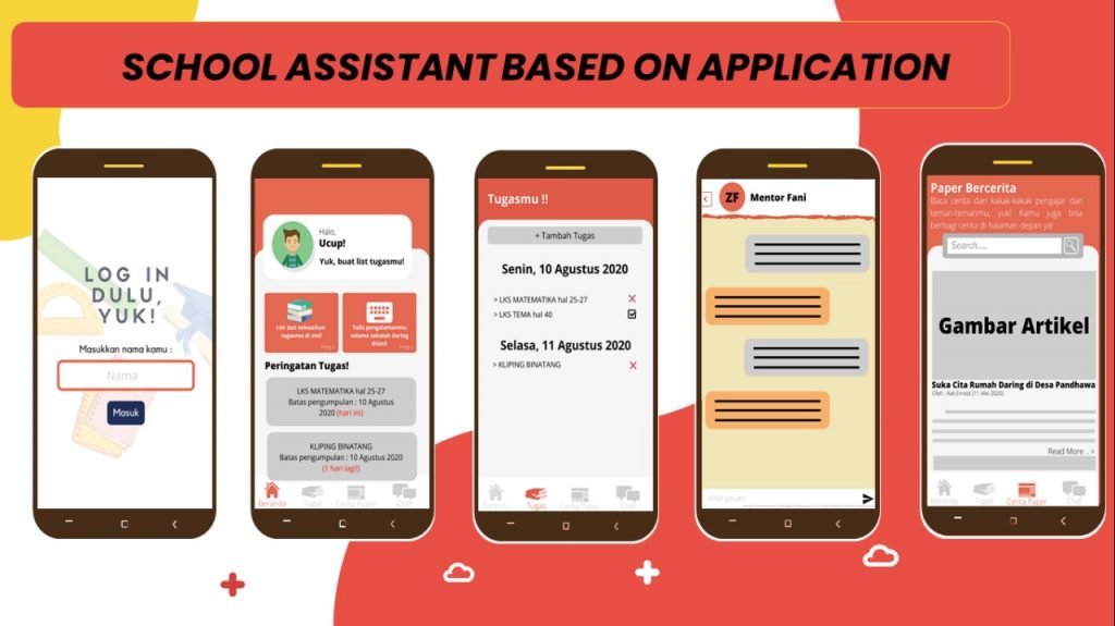 Illustration of School Assistant Based on Application, one of the PAPER Community main programs