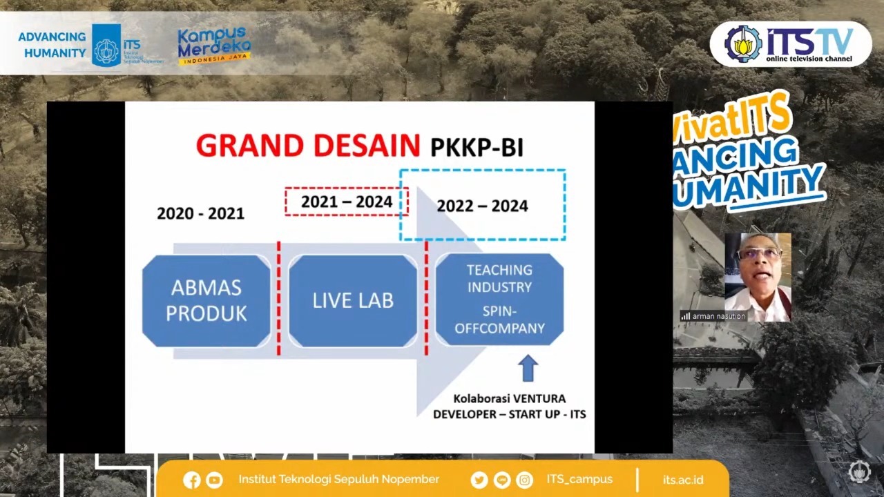 Skenario ke depan Teaching Industry ITS yang dijelaskan oleh Kepala PKKP bidang Bisnis dan Industri ITS Dr Arman Hakim Nasution