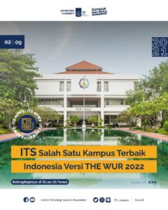 ITS dinobatkan sebagai salah satu kampus terbaik di Indonesia versi THE WUR 2022