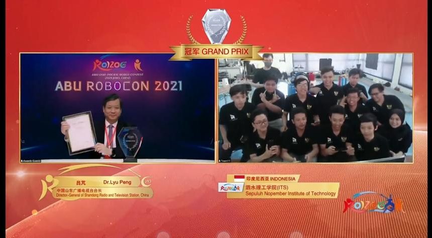 Amar dan tim berhasil menorehkan prestasi dalam Kontes Grand Prix Abu Robot di Jimo, China secara virtual.