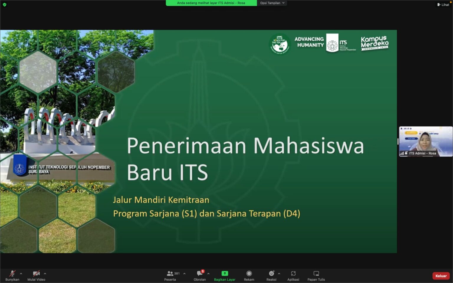 ITS Buka Tiga Jenis Seleksi Mandiri Penerimaan Mahasiswa Baru - ITS News