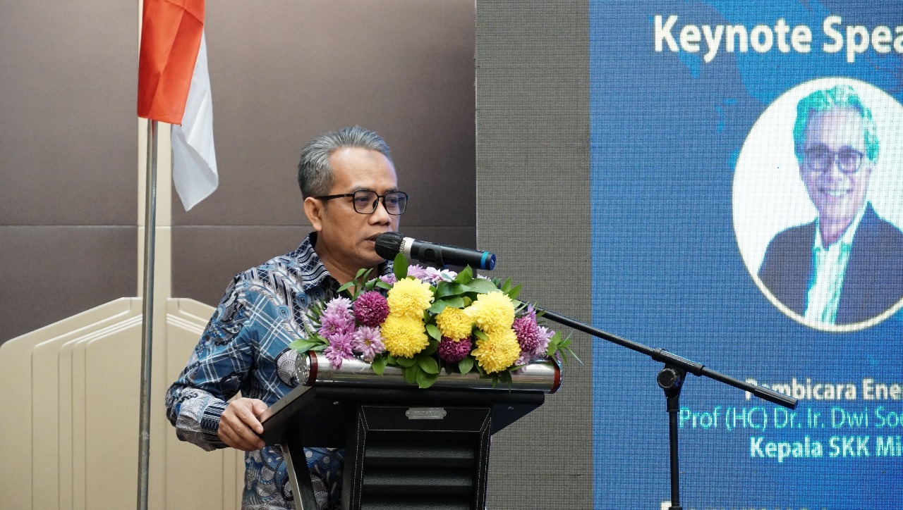 Wakil Rektor II ITS Dr Ir Machsus ST MT saat menyampaikan sambutan pada CEO Talk 2024