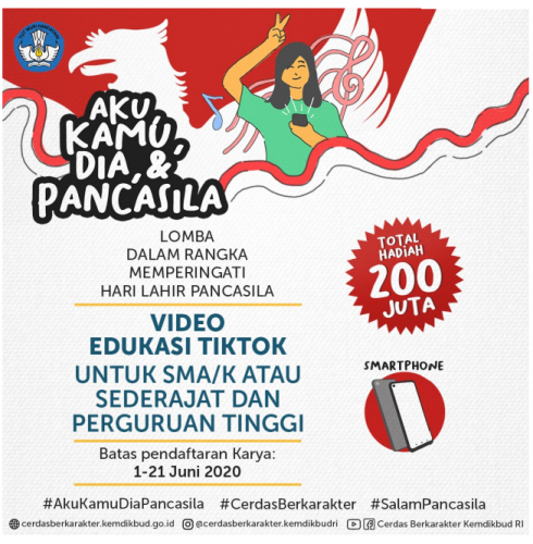 Lomba Video Edukasi Tiktok Memperingati Hari Lahir Pancasila ...