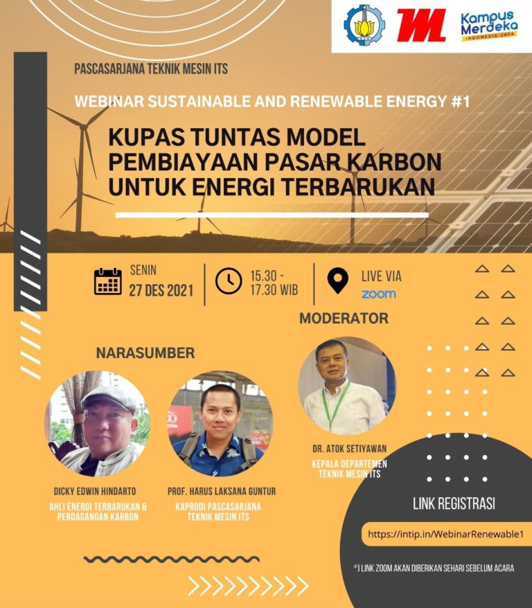 Departemen Teknik Mesin : Webinar Sustainable And Renewable Energy Seri ...