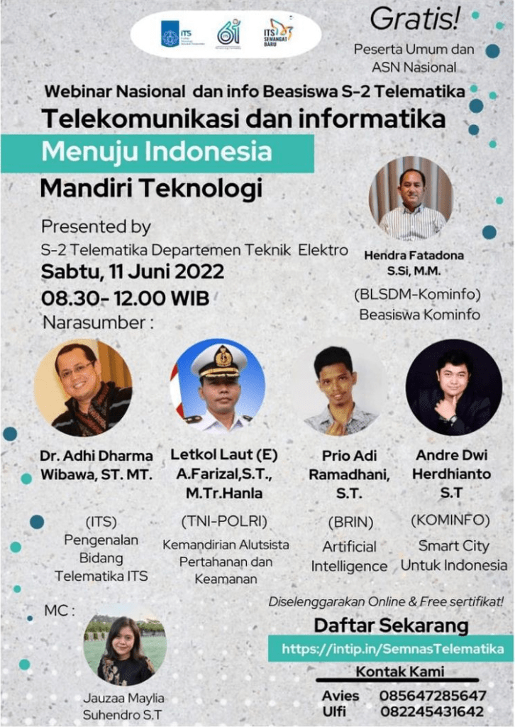 Webinar : Departemen Teknik Elektro - Institut Teknologi Sepuluh Nopember