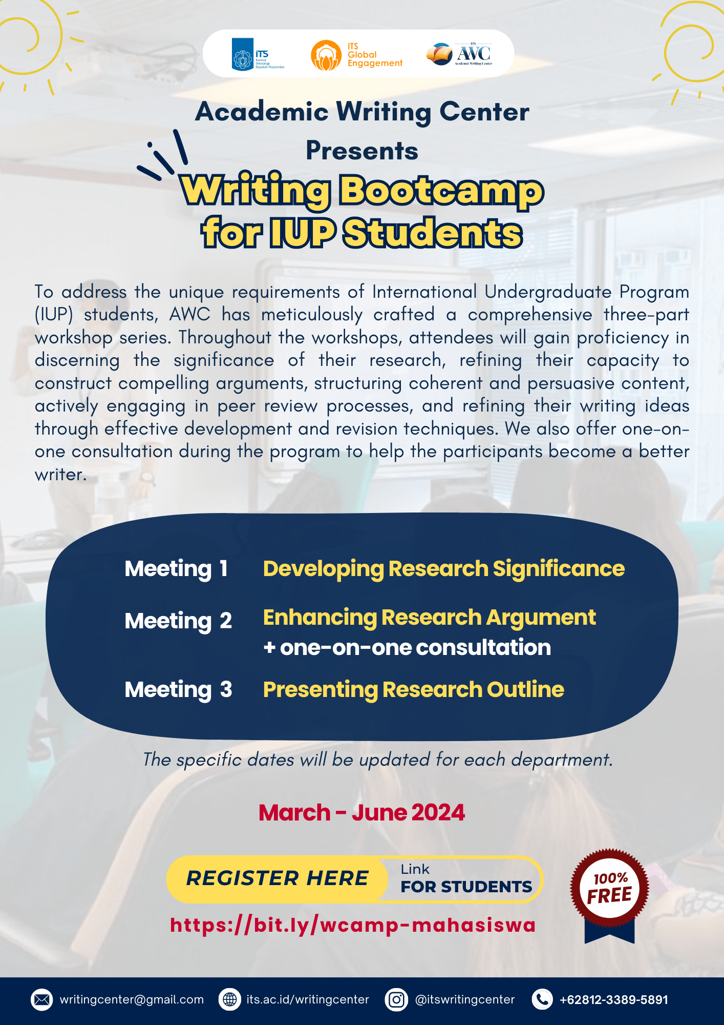 Writing Bootcamp - ITS Academic Writing Center